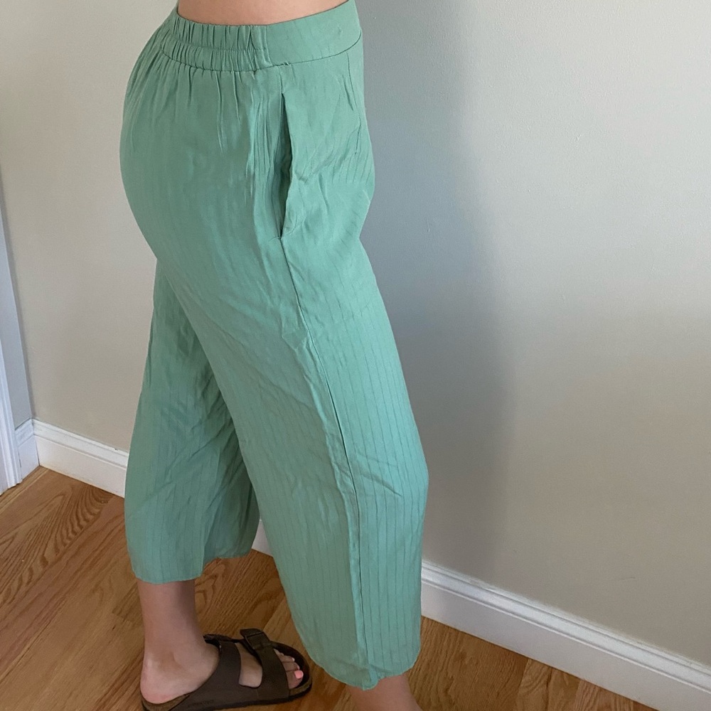 Blue blush green flow pants